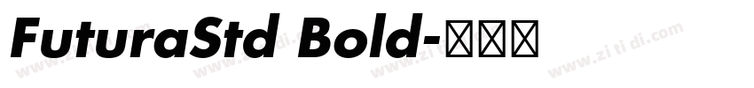 FuturaStd Bold字体转换